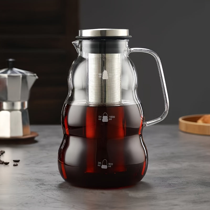 Glass Coffee Maker with Stainless Filter-2
