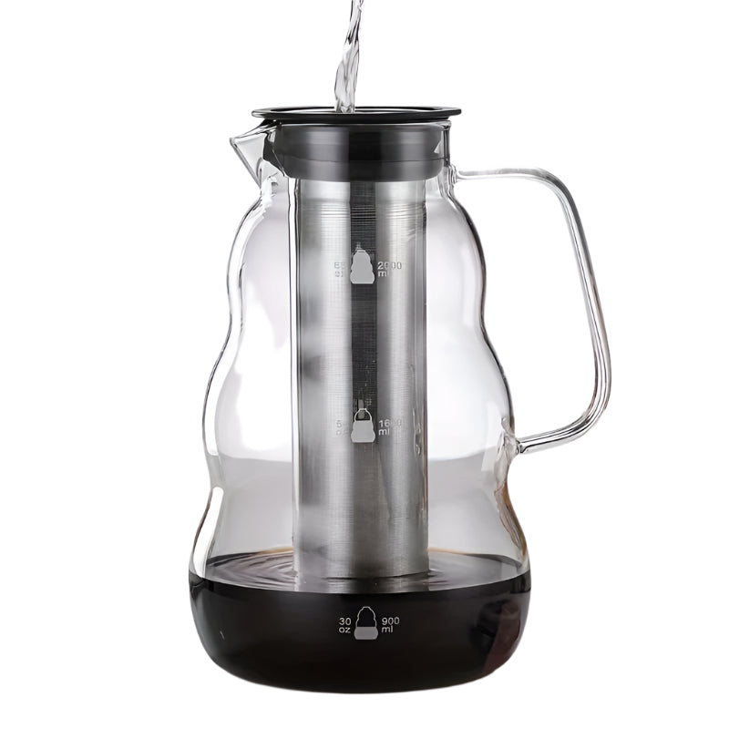 Glass Coffee Maker with Stainless Filter-0
