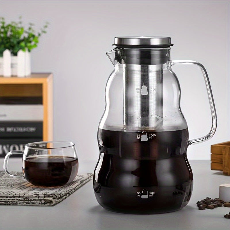 Glass Coffee Maker with Stainless Filter-1